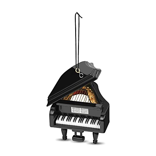 Broadway Gifts 3.5' Black Wood Grand Piano Ornament Decoration