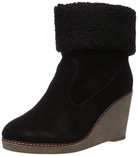 kensie Women's Holliston Fashion Boot, Black, 7.5 M US