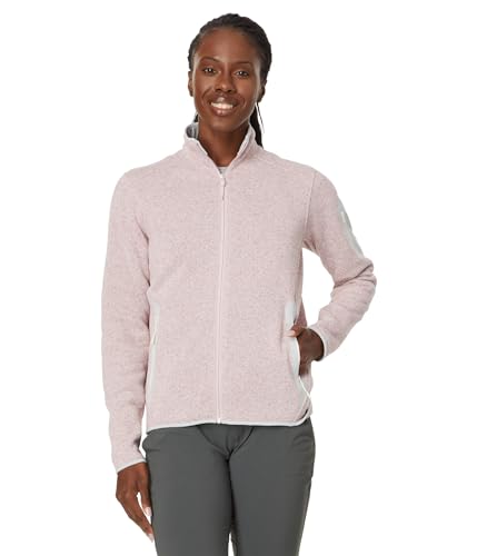 Arc'teryx Women's Covert Cardigan | Versatile, Durable Cardigan Sweater, Breathable & Stylish | Cardigan Sweaters for Women | Alpine Rose Heather/Solitude, Large