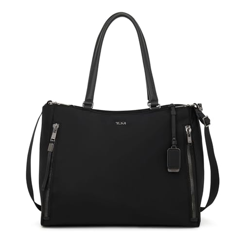 TUMI - Voyageur Valetta Large Tote - Black/Gunmetal