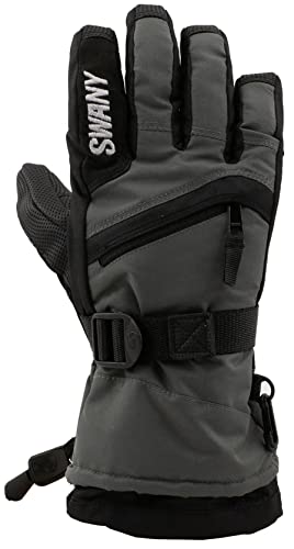 Swany X-Over Jr Glove 2023 - Youth Gray/Black Medium