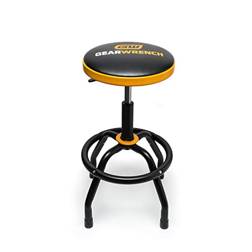 GEARWRENCH Adjustable Height Swivel Shop Stool, 26' To 31' - 86992
