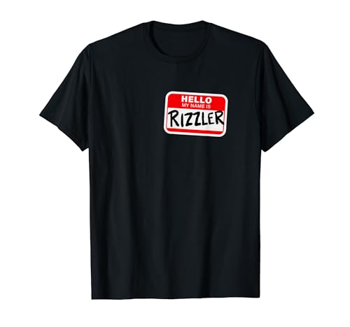 Rizzler Name Tag Rizz Design for Teens and Young Men T-Shirt