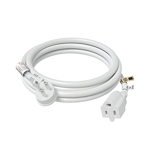 FIRMERST 6 Feet 1875W 15A Flat Plug Low Profile Extension Cord 14 AWG White