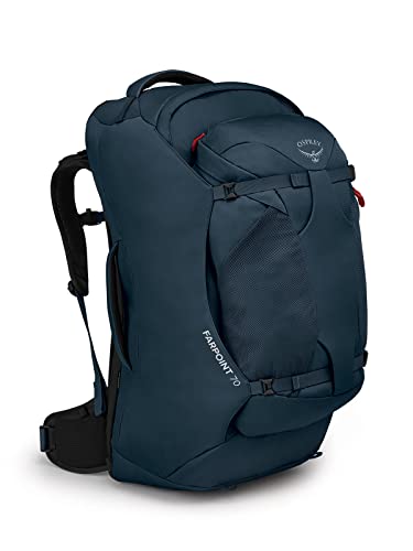 Osprey Farpoint 70L Men's Travel Backpack, Muted Space Blue