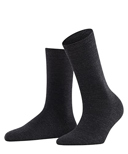 FALKE Women's Softmerino W So, Grey (Anthracite Melange 3089), US 6.5-7.5 (EU 37-38 Ι UK 4-5)