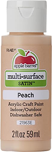 Apple Barrel Multi Surface Acrylic Paint, 2 oz, Peach 2 Fl Oz,21963E