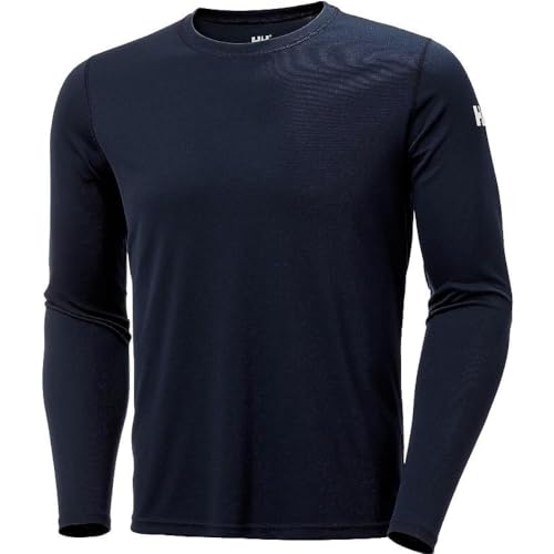 Helly-Hansen Mens HH Tech Crew Long Sleeve Shirt, 597 Navy, XX-Large