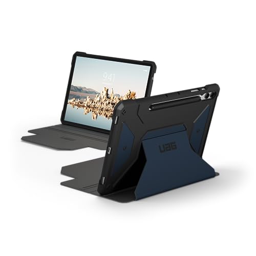 UAG Designed for Samsung Galaxy Tab S9 Plus Case 12.4' 2023 SM-X810 Metropolis SE Mallard, Multi-Angle Kickstand Folio with Auto Wake/Sleep & S Pen Holder Rugged Protective Cover by URBAN ARMOR GEAR