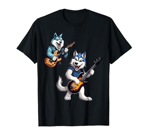 Dog Guitar for musician and Artist for men and Woman T-Shirt