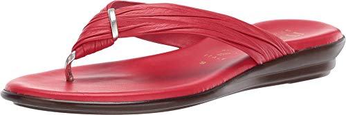 ITALIAN Shoemakers Women's Aleena Sandal (Red, numeric_8)
