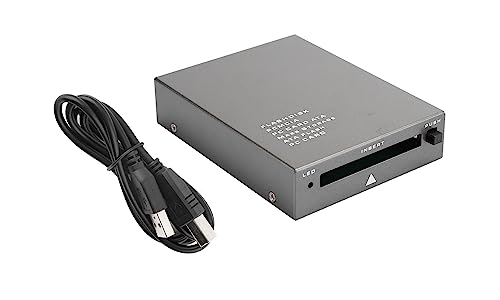 PC Card Reader，USB2.0 Interface PCMCIA Card Reader，68PIN ATA Flash PCMCIA PC Card to USB 2.0 Industrial Grade Card Reader，Plug and Play，Compatible with Multiple Systems