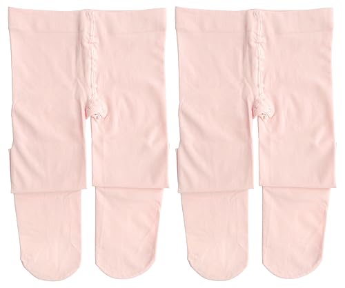 Dancina Toddler Dance Tights Girls Ballerina Soft Stockings S (3-5) Ballet Pink x2