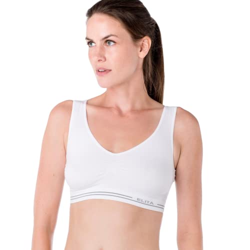Elita Women's Signature Seamless Molded Cup Crop Bralette