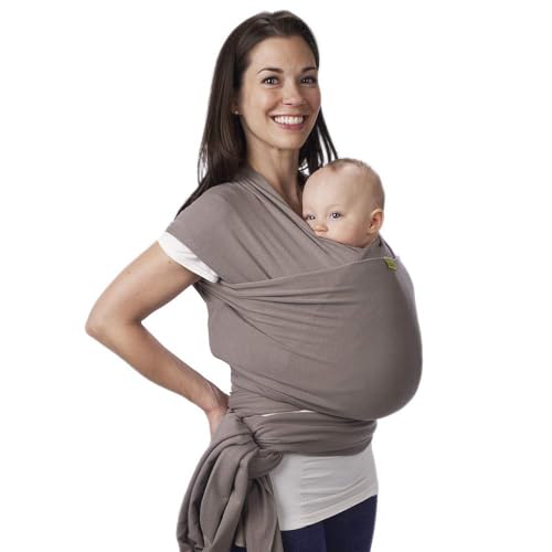 Boba Baby Wrap Carrier - Original Baby Carrier Wrap Sling for Newborns - Baby Wearing Essentials - Newborn Wrap Swaddle Holder, Newborn to Toddler Infant Sling (Grey)