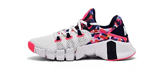 Nike Women's Free Metcon 4 Training Shoes, Summit White/Blackened Blue, 9 M US