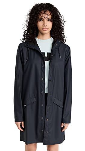 RAINS Long Jacket Navy M