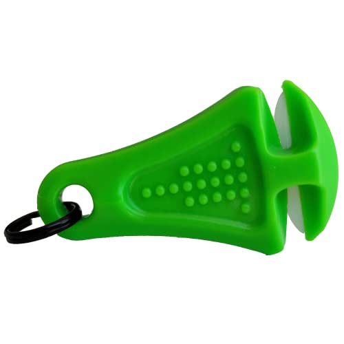 LINE CUTTERZ Patented Ceramic Blade Zipper Pull Quick Braided Fishing Line Cutter - Fishing Equipment in Green - Upgrade Your Fishing Gear Now