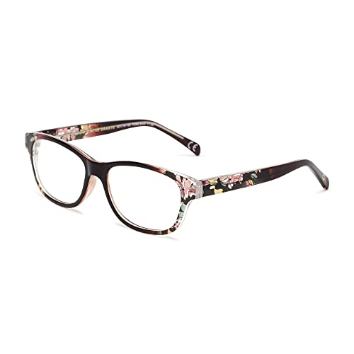 Sofia Vergara x Foster Grant Linda Blue Light Multi Focus Reading Glasses Rectangular, Berry, 52mm + 1.5