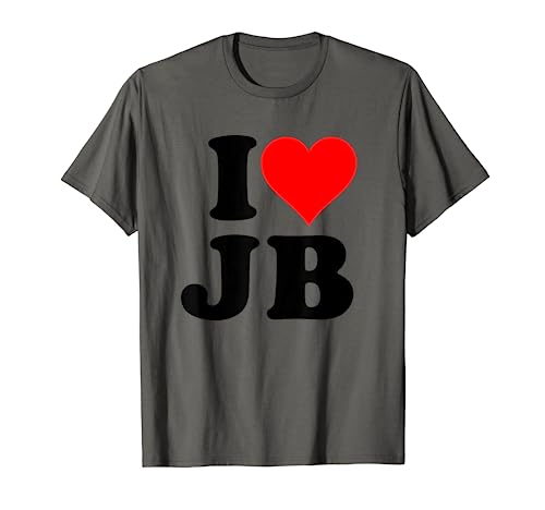 I Love JB Heart Gift T-Shirt