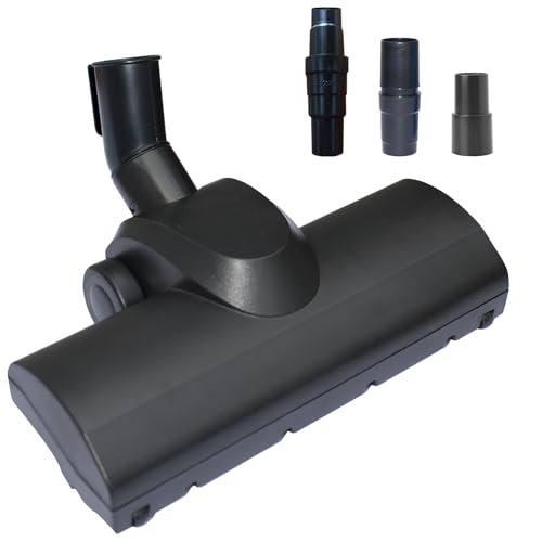 Turbo Brush Head with 1 1/4-Inch Connection + Vacuum Hose Adapter Kit | Easy Pet Hair Removal | Works on low Carpet, Area Rugs & All Floors | Pet Hair Vacuum Attachments
