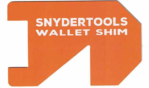 Wallet Shim - Credit Card Size Tool | Cool Gadgets for Men and Women: PVC Wallet Card - Orange