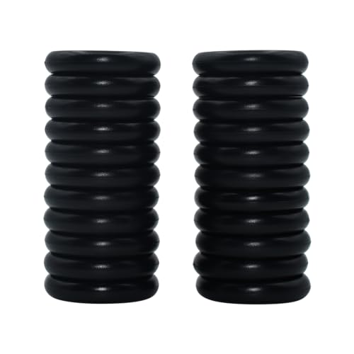 Eleven Discs 1-Inch Black Plastic Discbound Notebook and Planner Expansion Discs for Circa, Arc, TUL (Set of 22)