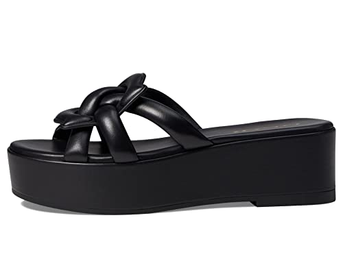 COACH Everette Leather Sandal Black 8 B (M)
