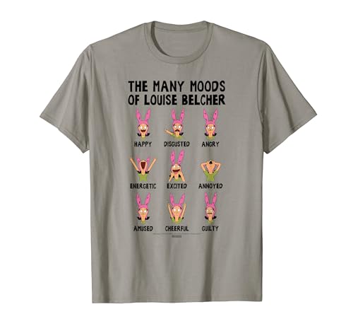 Bob's Burgers Many Moods Of Louise Belcher T-Shirt
