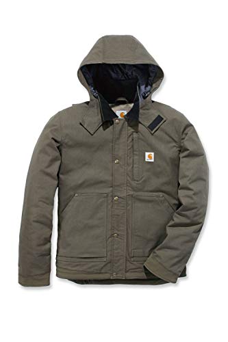 Carhartt Men's Full Swing Relaxed Fit Ripstop Insulated Jacket, Tarmac, Large