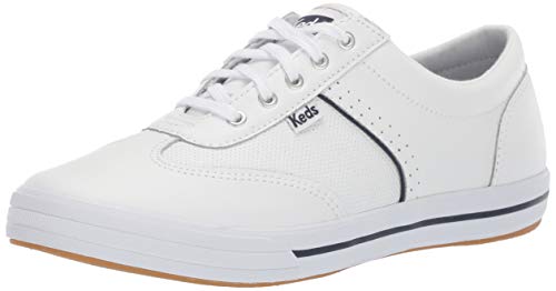 Keds Courty Core Lace Up, Sneaker Womens, White Leather, 8.5 Medium