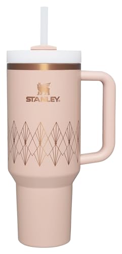 Stanley Quencher H2.O FlowState Tumbler 40 oz Blush Gloss Deco