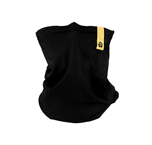 RESPILON R-Shield Neck Gaiter with Filter to Reduce Wildfire Smoke, Exhaust Fumes, Dust and Pollen (Black)