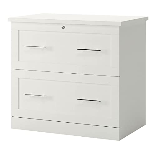 Realspace 19' D Lateral 2-Drawer File Cabinet, White