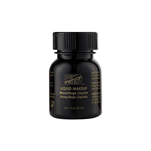 Mehron Makeup Liquid Face and Body Paint (1 oz) (BLACK)