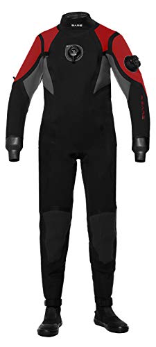 Bare Womens Guardian Pro Drysuit (Medium Tall, Red)