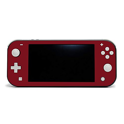MightySkins Skin Compatible with Nintendo Switch Lite - Solid Burgundy | Protective, Durable, and Unique Vinyl Decal Wrap Cover | Easy to Apply, Remove, and Change Styles | Made in The USA