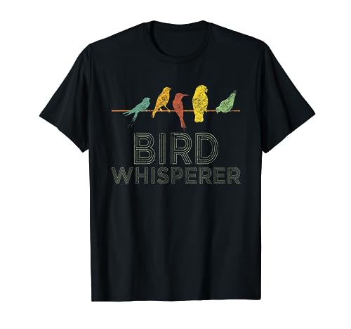 Bird Whisperer - Retro Vintage Distressed Bird Watcher T-Shirt