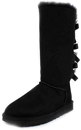 UGG Women's Bailey Bow Tall Ii Boot, Black, 08