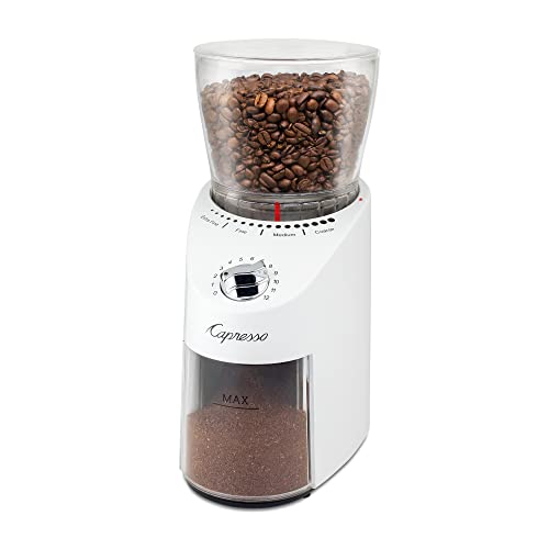 Capresso Infinity Plus Conical Burr Grinder, White
