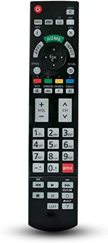 Replacement Remote Controller use for TC-P42X5 TC-P50U50 TC-P50X5 TC-55CX800 TC-65CX850 Panasonic HD TVs