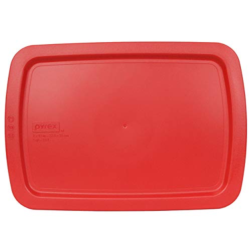 Pyrex C-233-PC 3qt Red Easy Grab Replacement Food Storage Lid (Will NOT Fit Basics 233 Glass Dish) - Made in the USA
