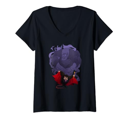 Disney The Great Mouse Detective Professor Ratigan Poster V-Neck T-Shirt