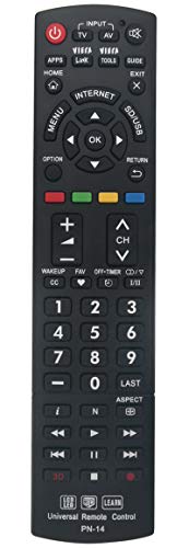 New Universal Controller Replaced Remote Works for 99% Panasonic LED LCD LEARN 3D TV Also SUBs N2QAYB000926 N2QAYB000485 N2QAYB000837
