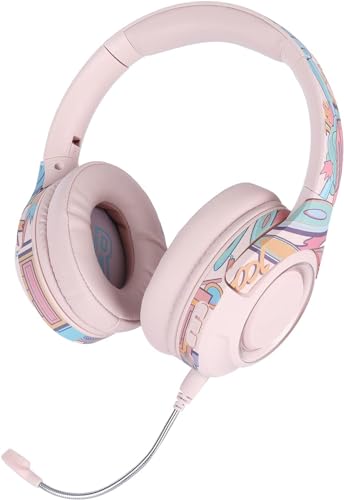 OGRAFF Gaming Headset, Bluetooth Over Ear Headphones, Wireless HiFi Head‑Mounted Headset with Microphone, Comfortable Ear Pad, for Phone PC Laptop Notebook Gaming Gaming Headset pc, (Color : B)