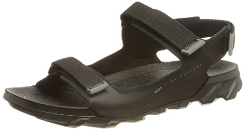 ECCO Women's MX ONSHORE 3-Strap Water Friendly Sport Sandal, Black/Black, 8-8.5