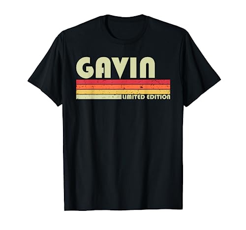 GAVIN Gift Name Personalized Funny Retro Vintage Birthday T-Shirt