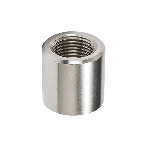 GlowShift Wideband Air/Fuel Ratio Gauge Oxygen Sensor Weld-in Bung - 1' Extended Length - Straight - Stainless Steel - Mounts O2 Sensor to Exhaust Pipe