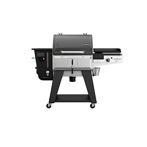 Camp Chef Woodwind Pro 24 Grill with Sidekick Flat Top - Pellet Grill & Smoker for Outdoor Cooking - Comes with WIFI Connectivity - Sidekick Compatible - 811 Sq In Total Rack Surface Area