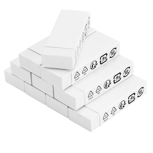 Amazon Basics Block White Eraser, 10 pack